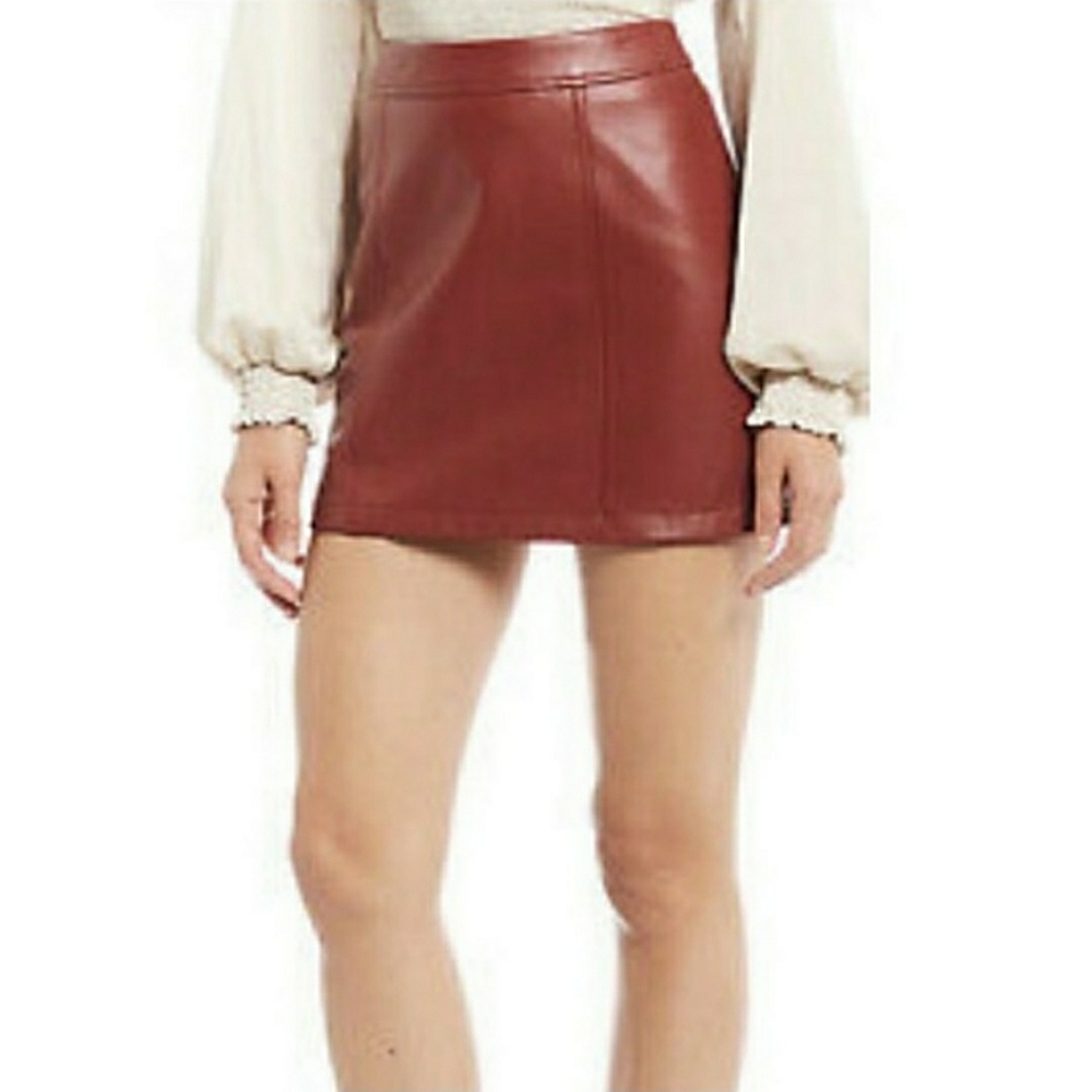 NWT.. Gianni Bini Leather Mini Skirt